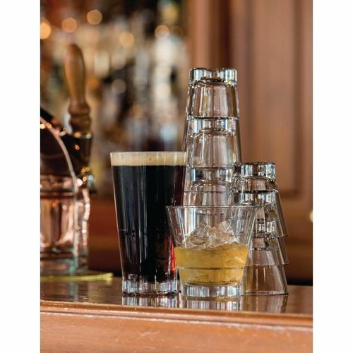 Steelite Capella Stack Clear Short Double Rocks 414ml (Pack of 12) - 2