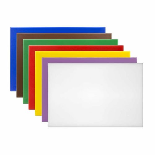 Hygiplas High Density Anti Bacterial Chopping Boards (Set of 7 - 10mm High) - 1