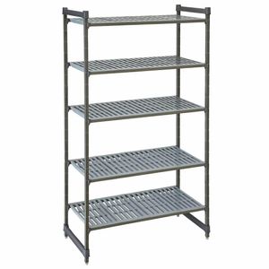 Cambro Camshelving Basics Plus Starter Unit 5 Tier With Vented Shelves 2140H x 1525W x 540D mm - 1