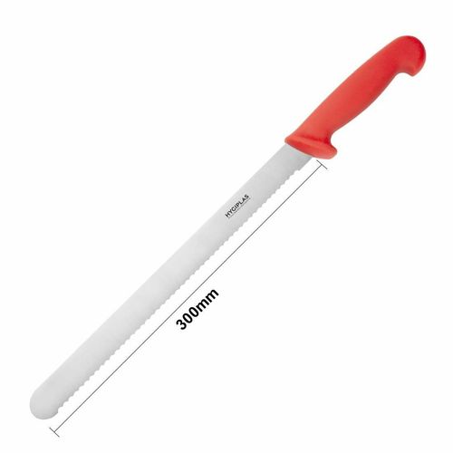 Hygiplas Slicer Serrated Red 30.5cm - 5