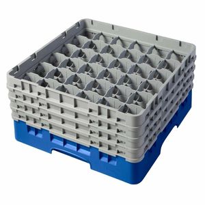Cambro Camrack Blue 36 Compartments Max Glass Height 215mm - CZ128 - 1