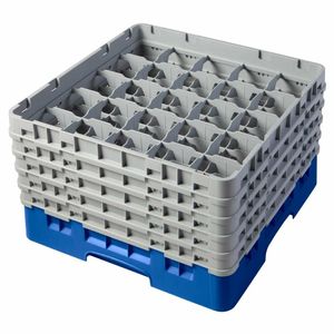 Cambro Camrack Blue 25 Compartments Max Glass Height 258mm - CZ147 - 1