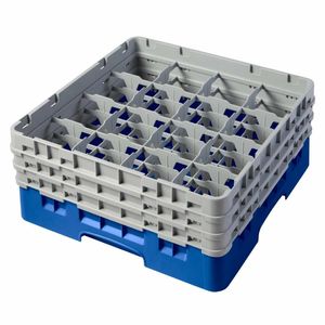 Cambro Camrack Blue 16 Compartments Max Glass Height 174mm - CZ163 - 1