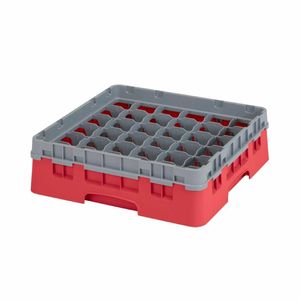 Cambro Camrack Red 36 Compartments Max Glass Height 92mm - CZ175 - 1