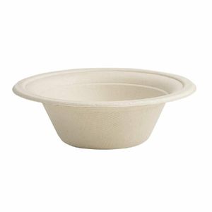 Vegware Compostable Nourish Moulded Fibre Bowl Natural 12oz/340ml (Pack of 500) - DX581 - 1