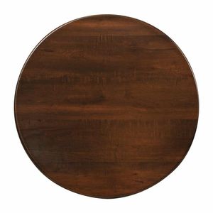 Round Laminate Table Top Walnut 600mm - CZ845 - 1