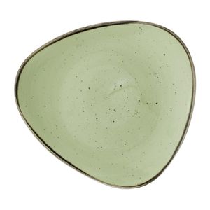 Churchill Stonecast Sage Green Triangle Plate 265mm (Pack of 12) - DX011 - 1