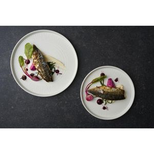 Churchill Bamboo White Walled Plate 260mm (Pack of 6) - DX127 - 3