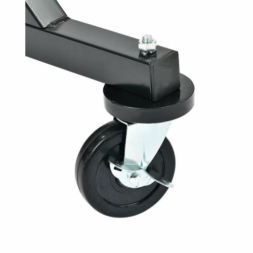 Black Garment Rail with 25 Captive Steel Hangers - DP709 - 2