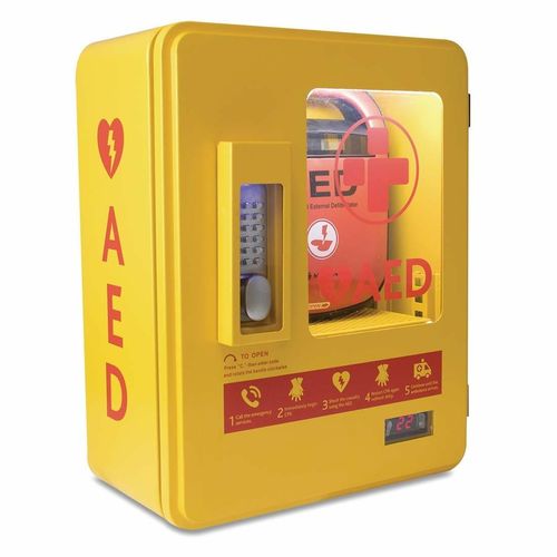 Automated External Defibrillator Alarmed Outdoor Heated Metal Cabinet - CH788 - 7