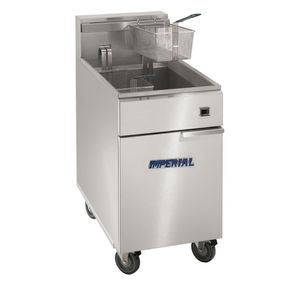 Imperial Single Tank Twin Basket Freestanding Natural Gas Fryer IFS-75-OP - CH866-N - 1