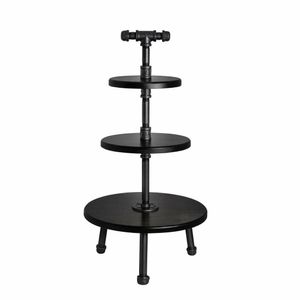 Steelite Gun Metal Pipe Stand 3-Tier 355x509mm - VV3455 - 1
