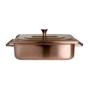 Steelite Creations Homestyle Brushed Bronze Rectangle Chafer 3.8L - VV3909 - 1
