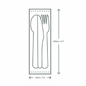 Vegware Compostable Paper Cutlery Kit 4in1 (Case of 250) - CU545 - 3