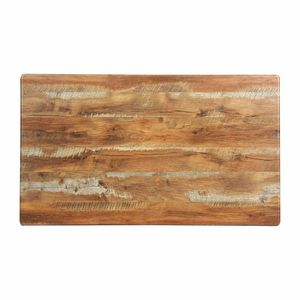 Rectangular Laminate Table Top Planked Oak 1200x700mm - CZ856 - 1