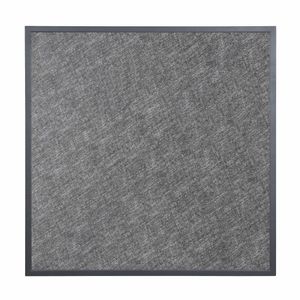 Bolero Black Brushed Mix Outdoor Tempered Glass Table Top Square Grey Trim 700mm - DZ873 - 3