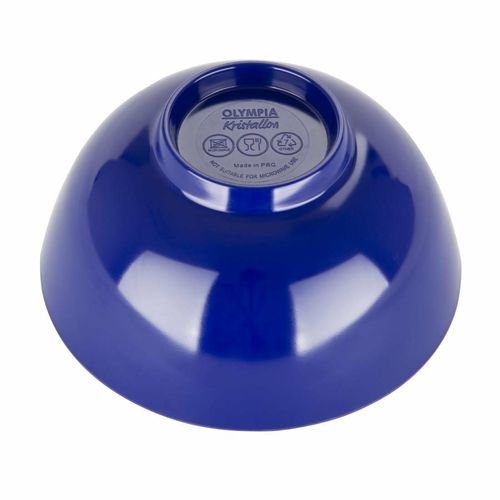 Olympia Kristallon Gala Melamine Bowls Blue 125mm (Pack of 6) - DX438 - 5