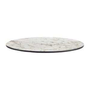 Extrema Round Carrara Marble Table Top 900mm - HS655 - 1