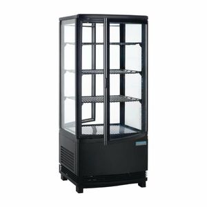 Polar C-Series Energy Efficient Curved Door Display Fridge Black 86Ltr - CX574 - 1