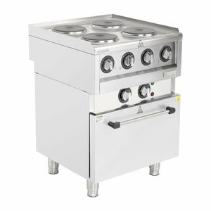 Buffalo 600 Series 4 Plate Electric Convection Oven Range - SA808 - 1