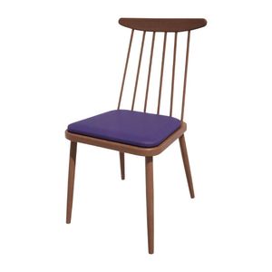 Bolero Bespoke Frank Side Chair Blue/Walnut - HS467 - 1