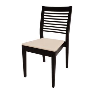 Bolero Bespoke Marty B Stacking Chair in Cream/Charcoal - HS379 - 1