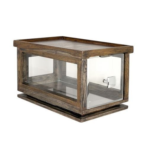 Steelite D.W. Haber Fusion Ash Grey Stackable Bakery Box with Acrylic Drawer - VV4491 - 1