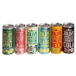 Jolly's Cornish Pink Lemonade Cans 250ml (Pack of 24) - HN942 - 3