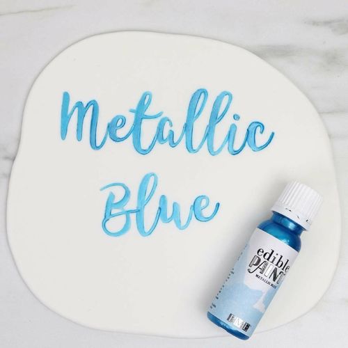 PME Edible Paint 20g - Metallic Blue - HU239 - 4