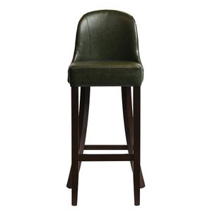 Kilsby Bar Chair in Dark Walnut with Bison Cedar Seat - HX897 - 1