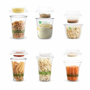 Vegware Combo Lid for Cold Cups and Bella Pots 96-Series (Pack of 1000) - HX477 - 3