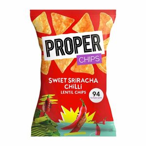 Properchips Impulse Sweet Sriracha Chilli Lentil Chips 20g (Pack of 24) - HS874 - 1