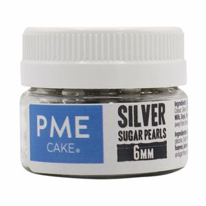 PME Silver Sugar Pearls 6mm - HU233 - 1