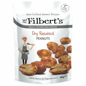 Mr Filbert's Dry Roasted Peanuts 40g (Pack of 20) - FU477 - 1