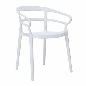 Bolero Mateo Caf? Chairs White (Pack of 2) - DX979 - 1