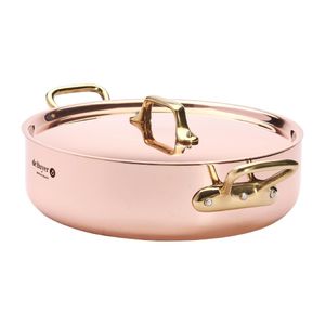 De Buyer Inocuivre Saute Pan with Lid Brass 24cm - HZ625 - 3