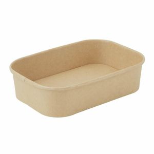 Fiesta Recyclable Rectangular Food Containers 500ml (Pack of 300) - HW620 - 1