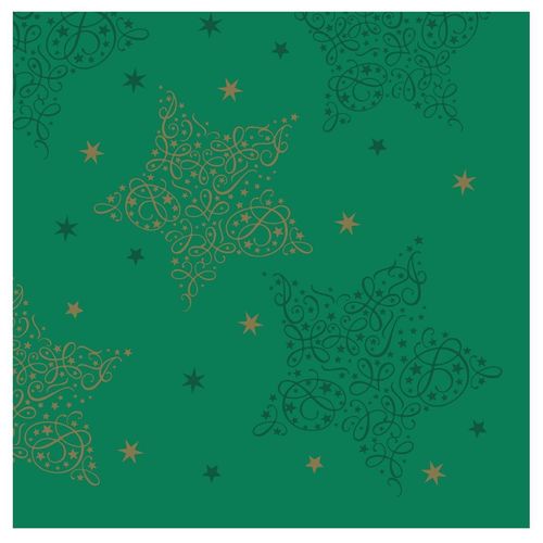 Swantex Lunch Napkins Merry & Bright Pine 33x33cm 2ply 1/4 Fold (Pack of 1000) - HY173 - 1