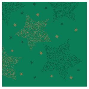 Swantex Lunch Napkins Merry & Bright Pine 33x33cm 2ply 1/4 Fold (Pack of 1000) - HY173 - 1
