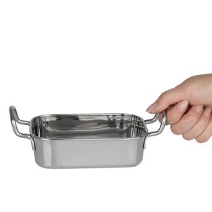 Olympia Table Presentation Rectangular Dish Stainless Steel 140x90mm - HY122 - 3