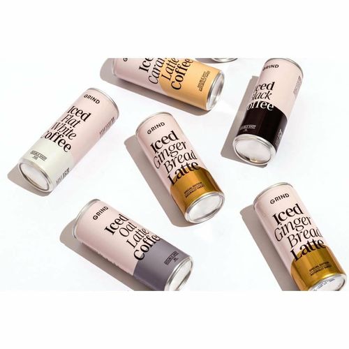 Grind Iced Caramel Latte Coffee Cans 250ml (8 Pack) - KA273 - 2