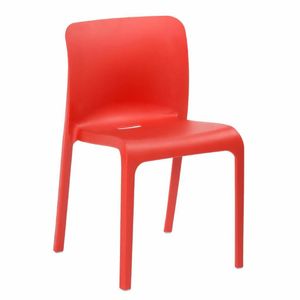 Origin POP Chair Pure Red 480x500x790mm (Pack of 2) - HX764 - 1