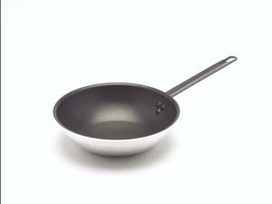 Non Stick Teflon Aluminium Flat Base Wok 30cm - 1