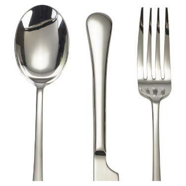 Genware Slim Dessert Spoon 18/0 (Dozen) - 3