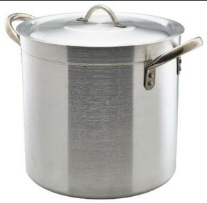 Aluminium Deep Stockpot With Lid 32Litre - 1
