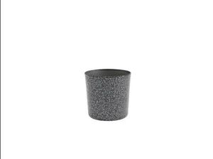 Stainless Steel Serving Cup 8.5 x 8.5cm Hammered Silver (Pack of 12) - 1