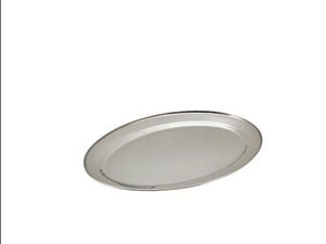 GenWare Stainless Steel Oval Flat 54.5cm/ 22" - 1