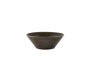 Terra Porcelain Black Conical Bowl 16cm (Pack of 6) - 1