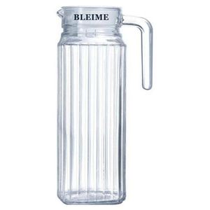 Custom Branded Glass Quadro Fridge Jug (1.1 Litre/38.7oz) - 1