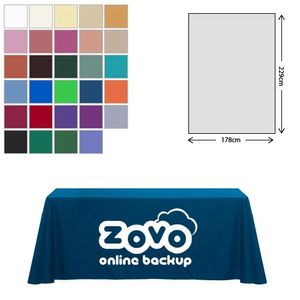 Custom Branded Premium Fabric Tablecloth - 178x229cm (5ft Table - Mid Drop) - 1